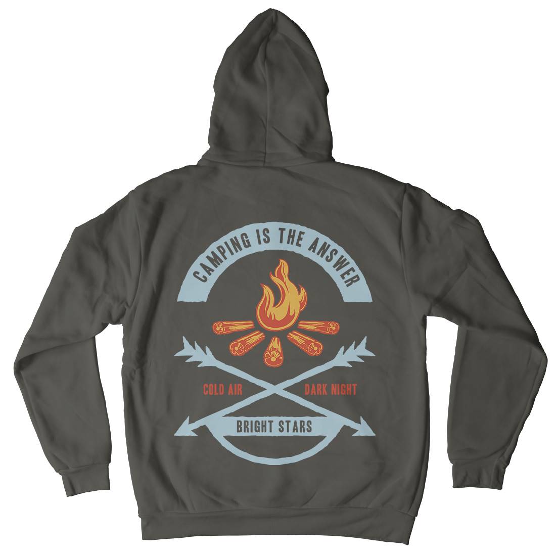 Camping Is The Answer Kids Crew Neck Hoodie Nature A305
