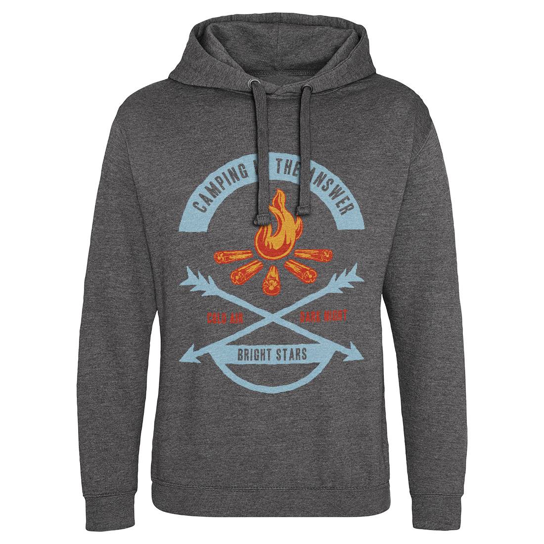 Camping Is The Answer Mens Hoodie Without Pocket Nature A305