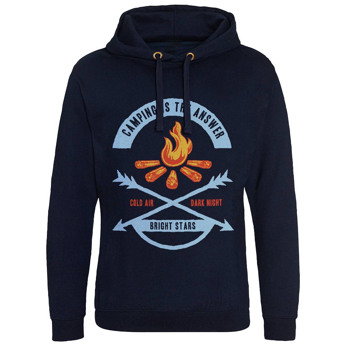 Camping Is The Answer Mens Hoodie Without Pocket Nature A305
