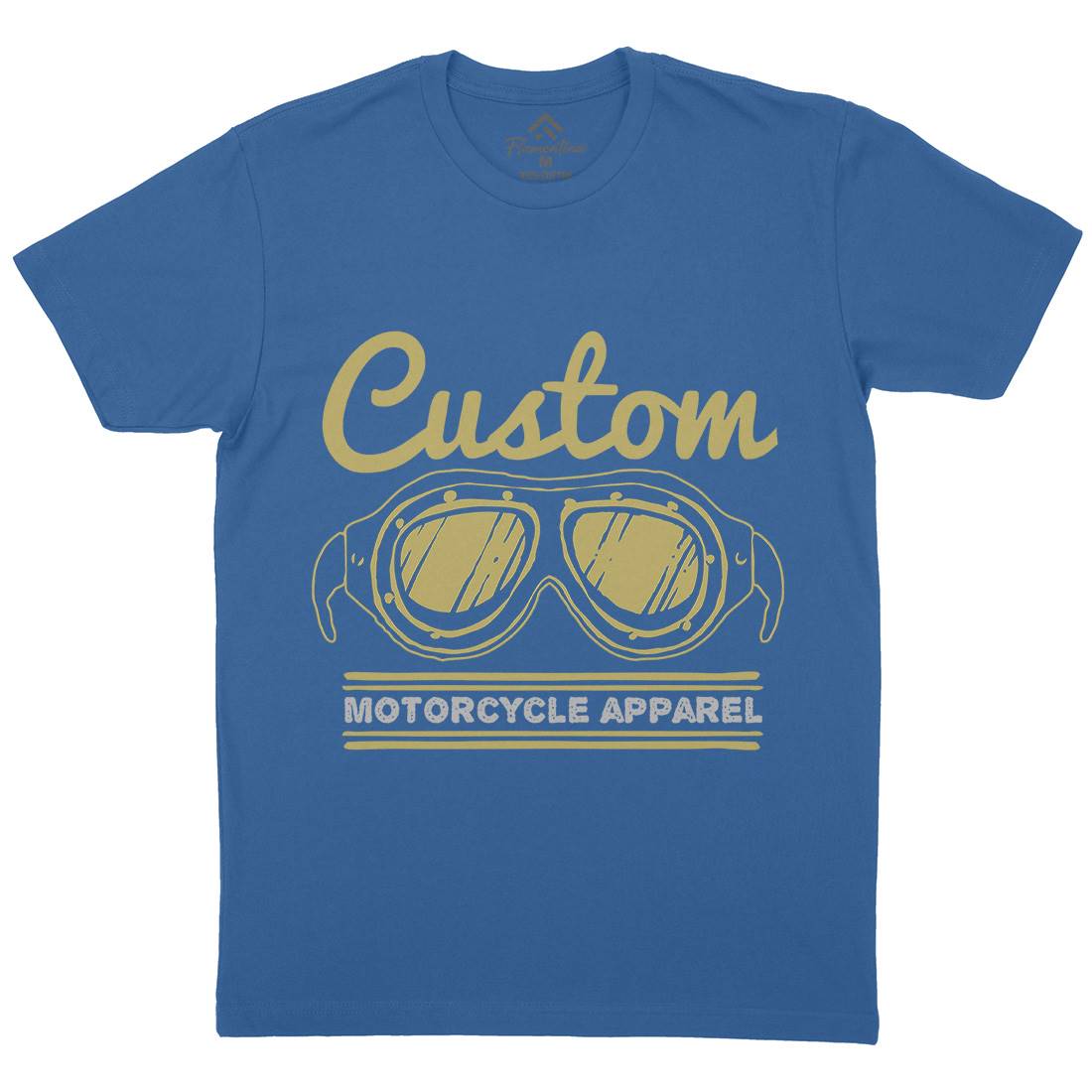 Custom Apparel Mens Organic Crew Neck T-Shirt Motorcycles A306