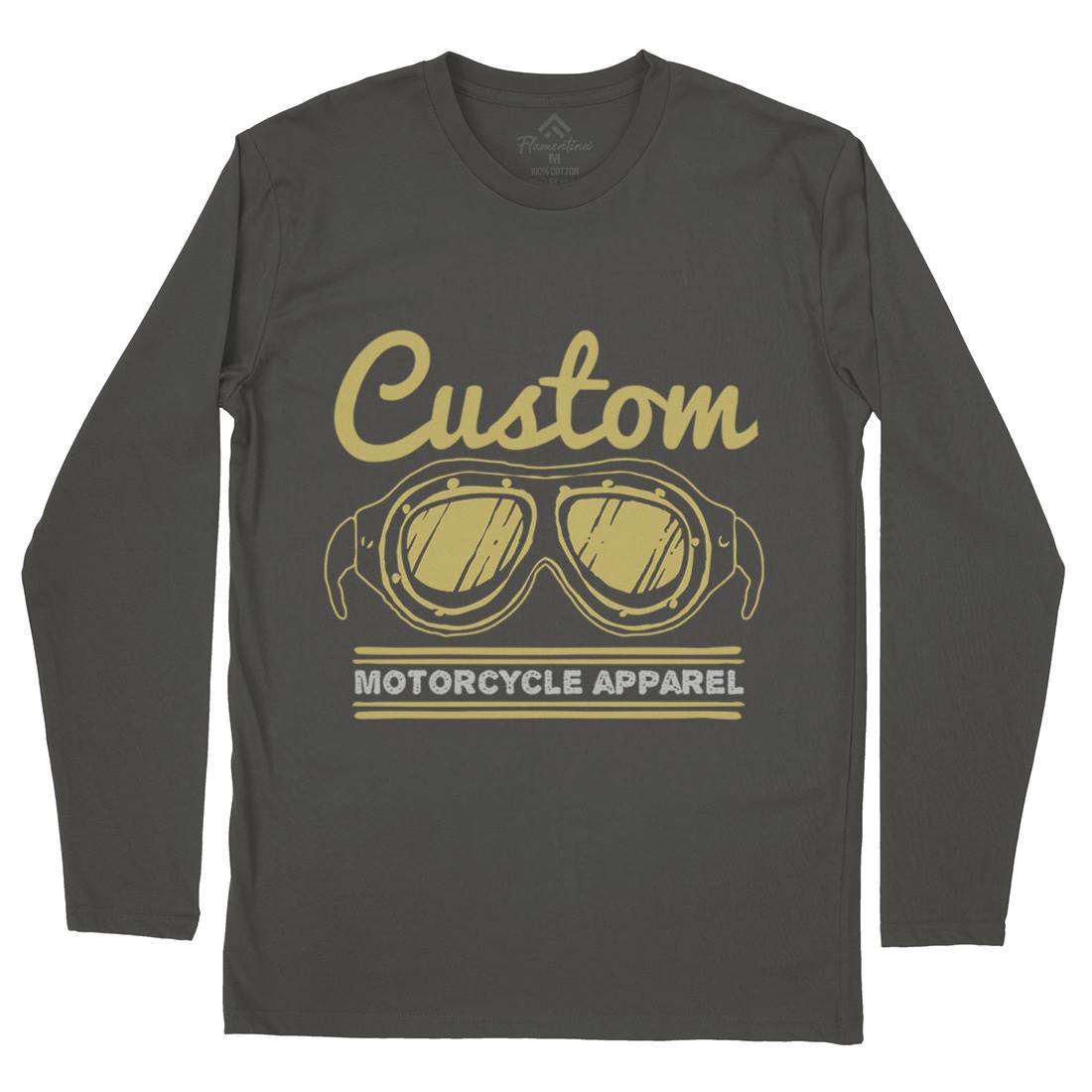 Custom Apparel Mens Long Sleeve T-Shirt Motorcycles A306