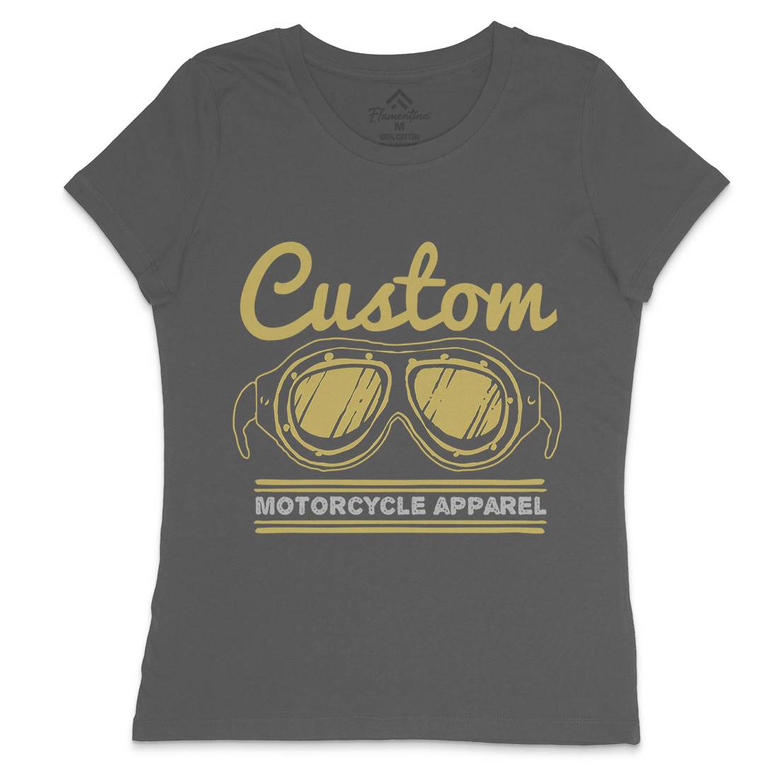 Custom Apparel Womens Crew Neck T-Shirt Motorcycles A306
