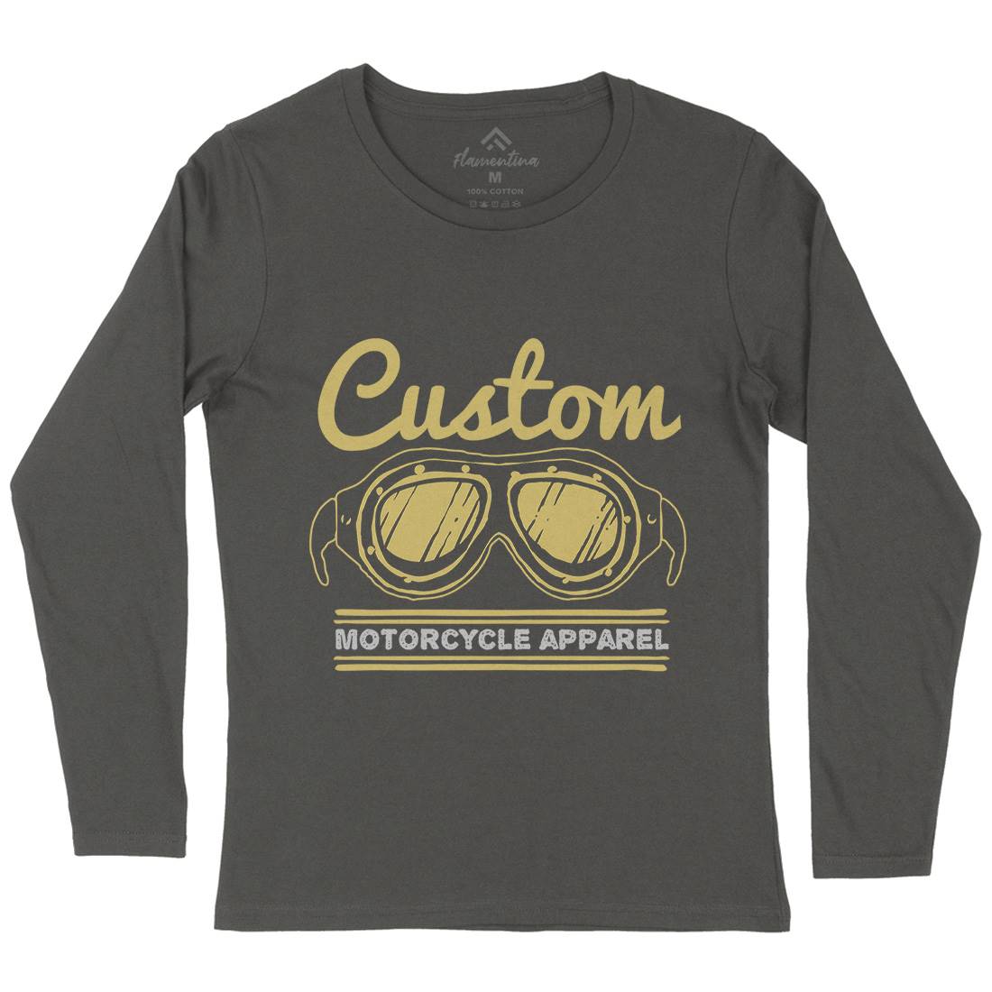 Custom Apparel Womens Long Sleeve T-Shirt Motorcycles A306