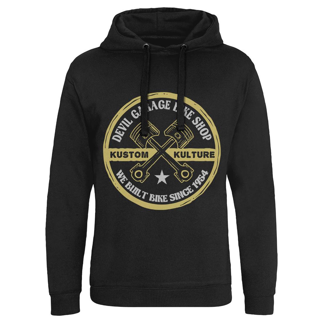 Devil Garage Mens Hoodie Without Pocket Motorcycles A308