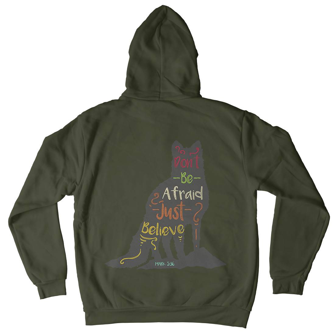 Don&#39;t Be Afraid Kids Crew Neck Hoodie Religion A309