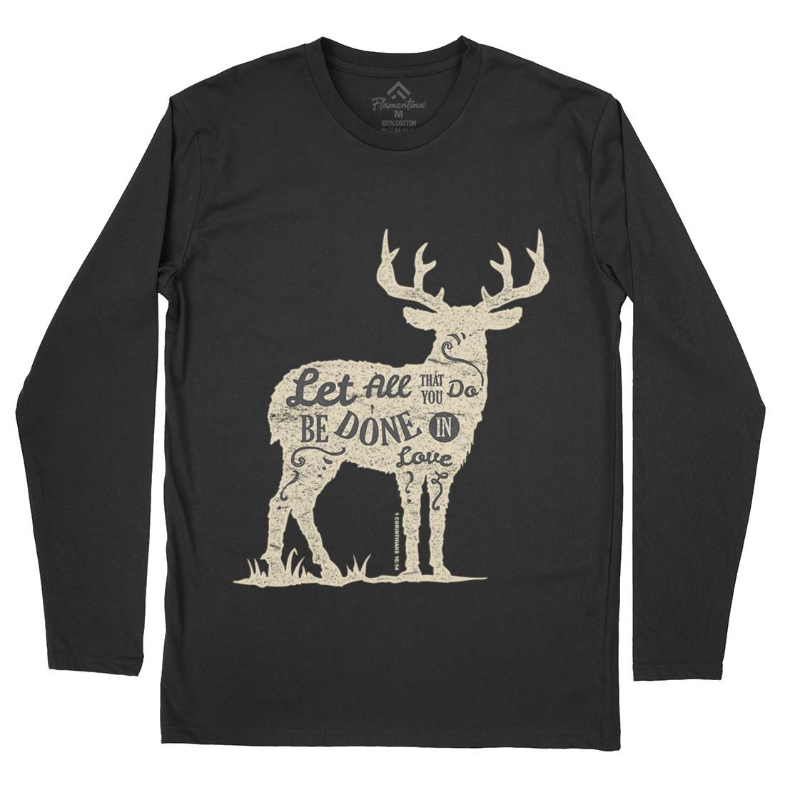 Done In Love Mens Long Sleeve T-Shirt Religion A310