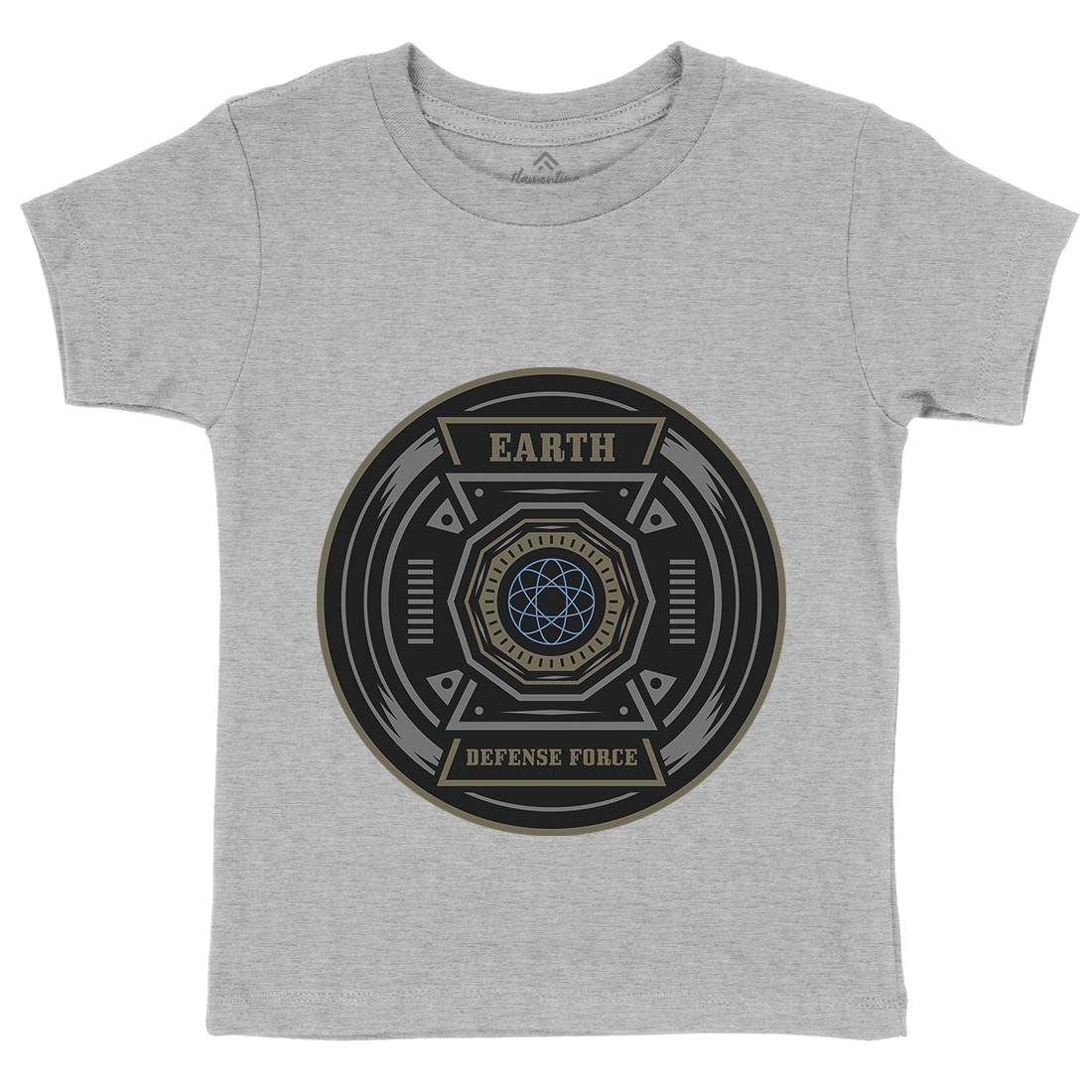 Earth Defence Force Kids Crew Neck T-Shirt Space A311