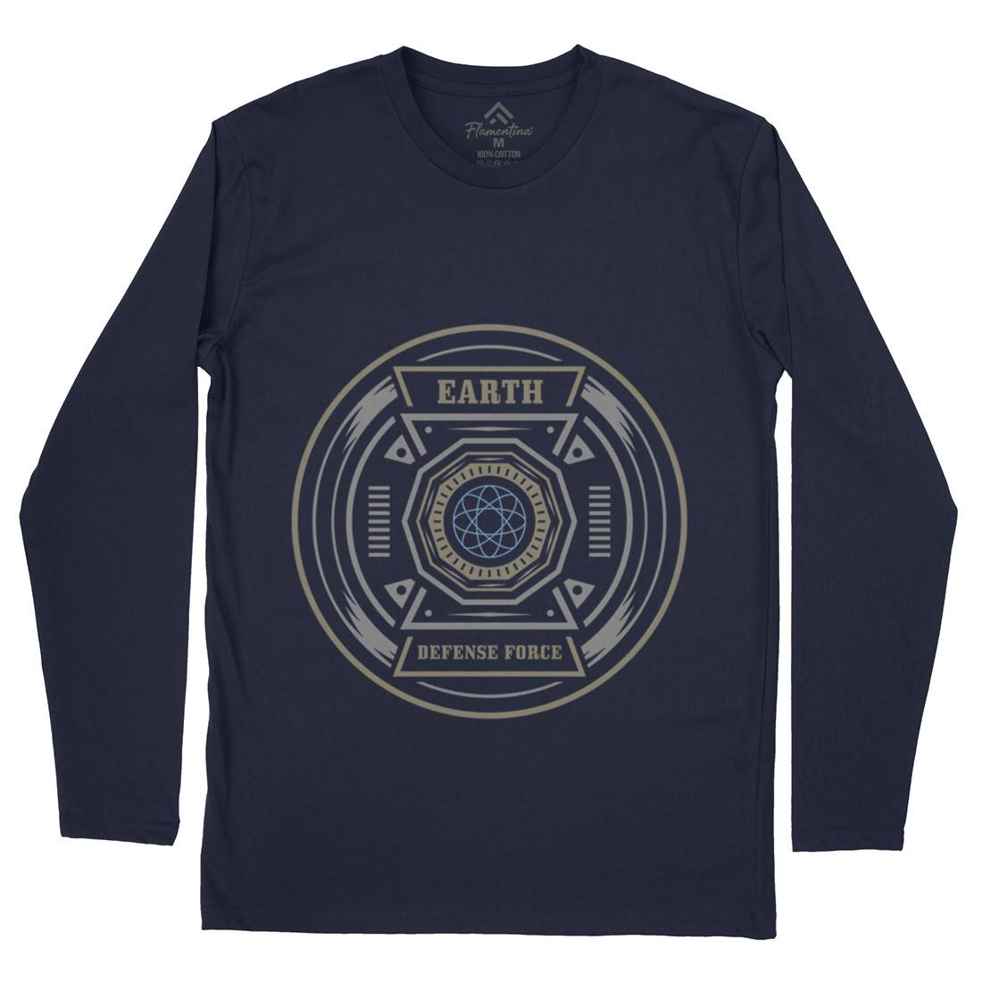 Earth Defence Force Mens Long Sleeve T-Shirt Space A311