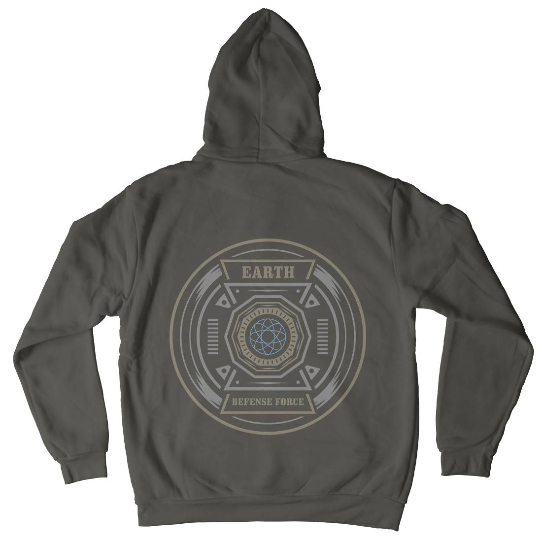 Earth Defence Force Mens Hoodie With Pocket Space A311