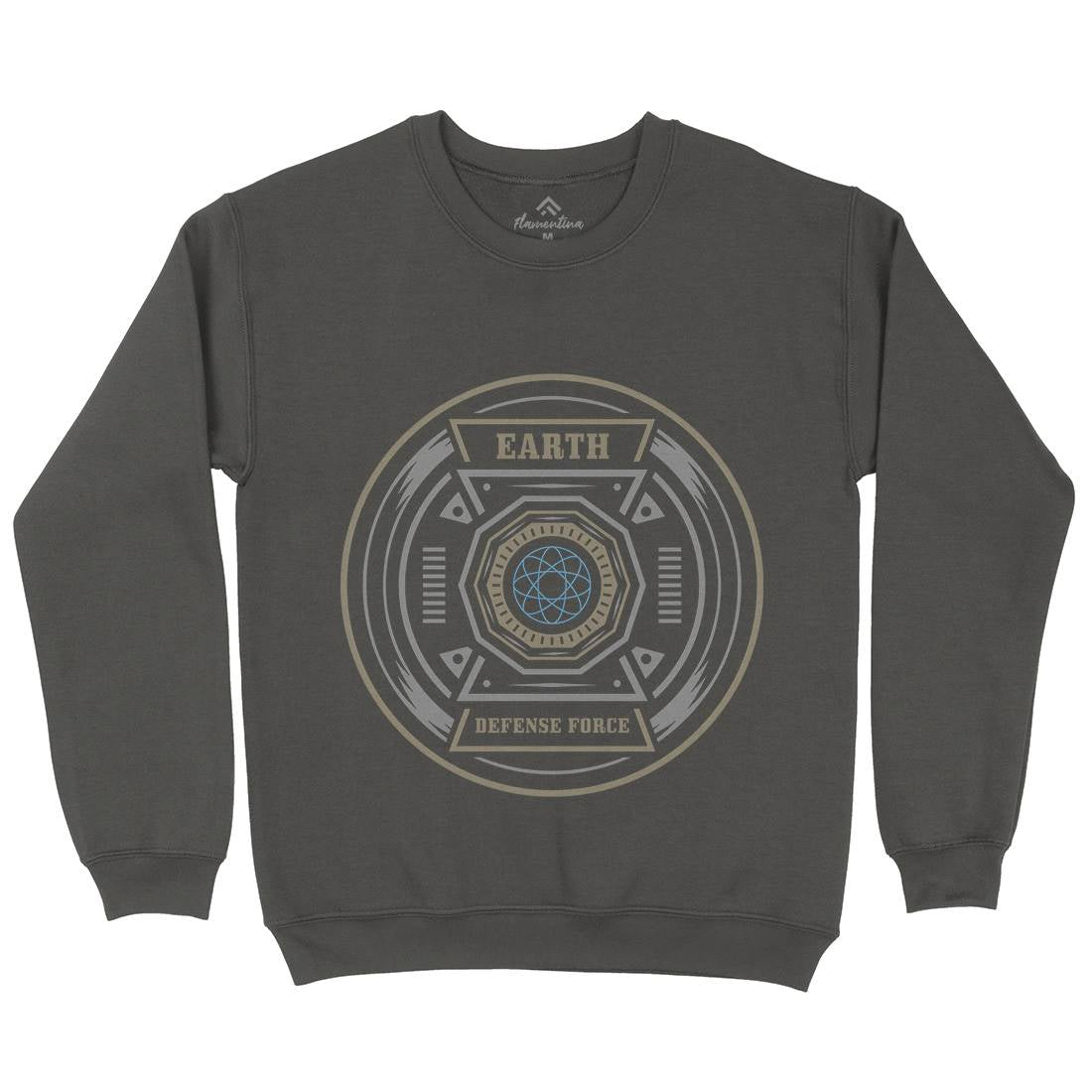 Earth Defence Force Mens Crew Neck Sweatshirt Space A311