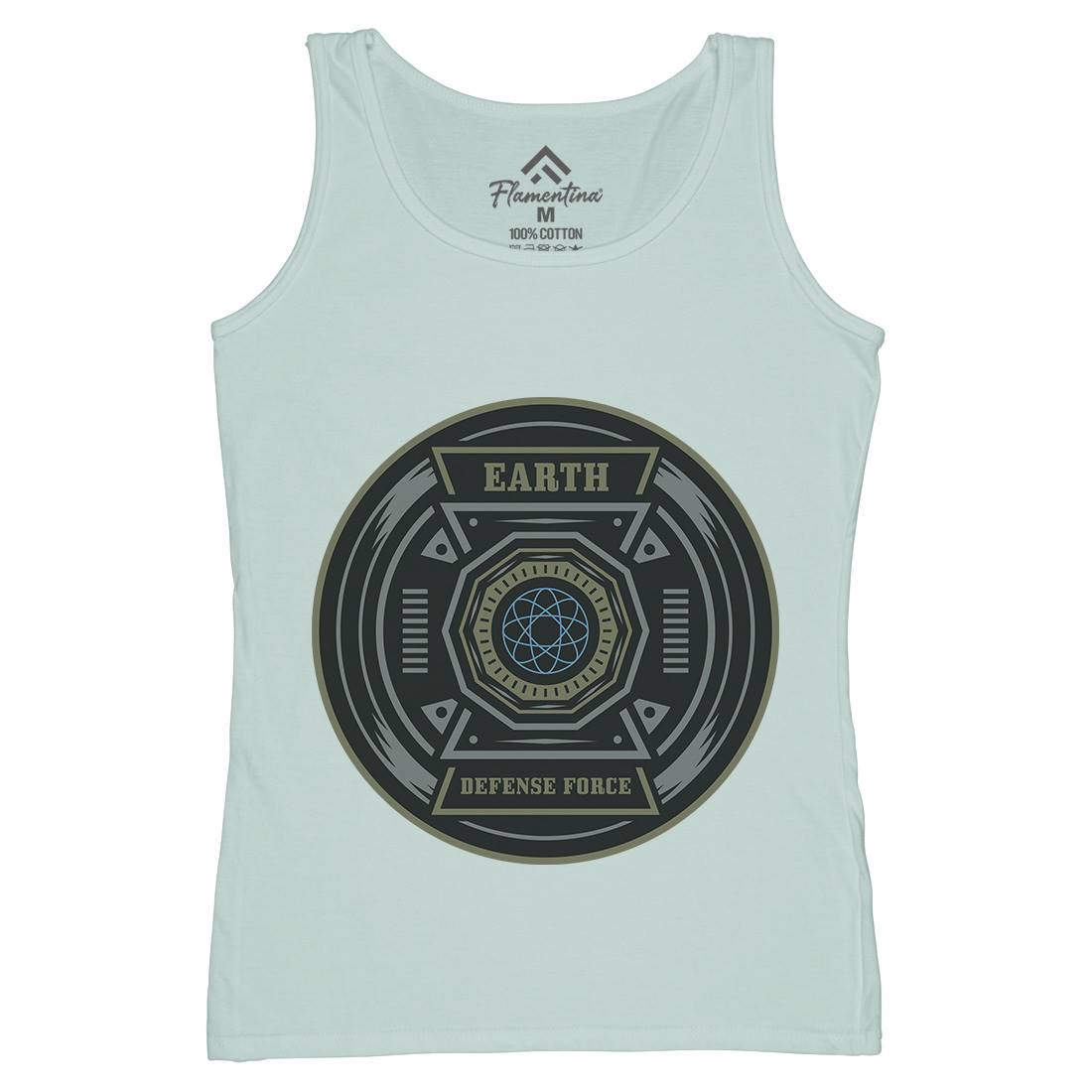 Earth Defence Force Womens Organic Tank Top Vest Space A311