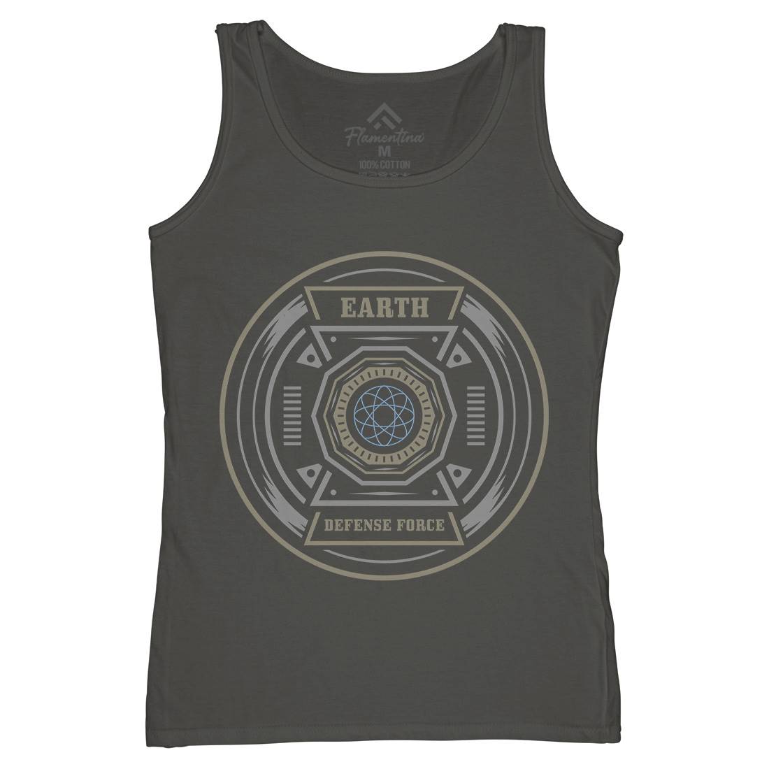Earth Defence Force Womens Organic Tank Top Vest Space A311