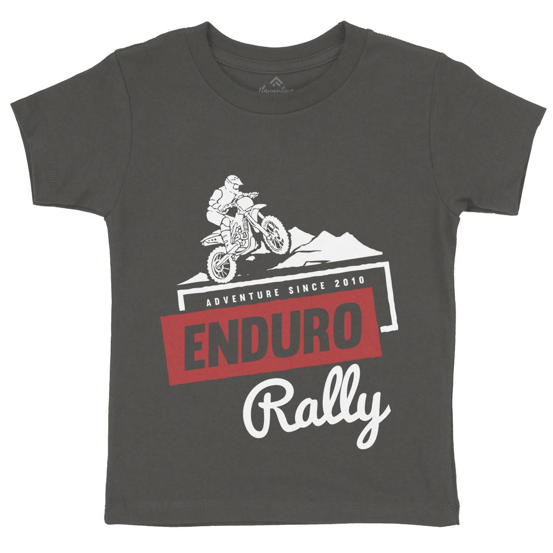 Enduro Rally Kids Organic Crew Neck T-Shirt Motorcycles A312