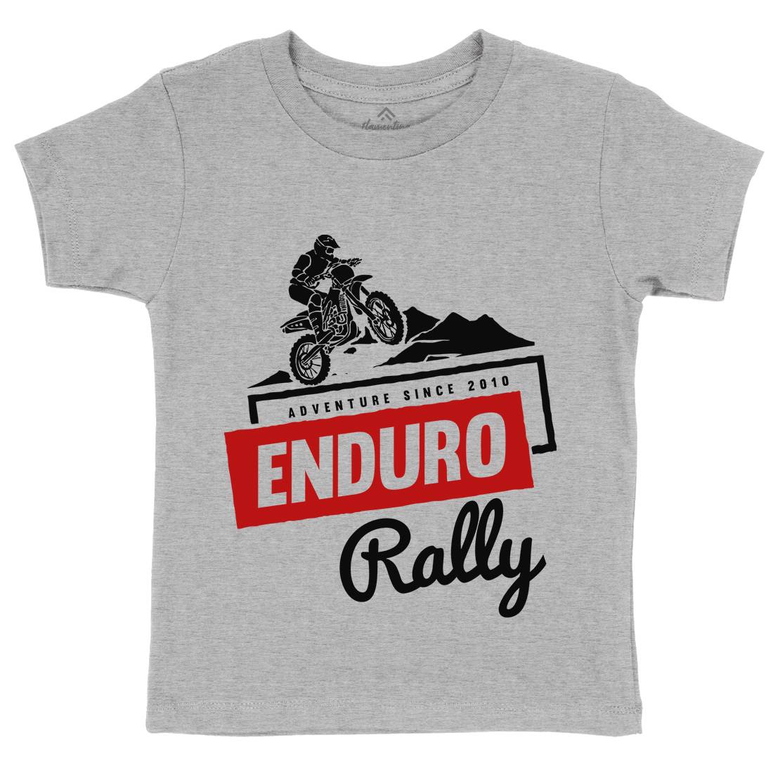 Enduro Rally Kids Organic Crew Neck T-Shirt Motorcycles A312