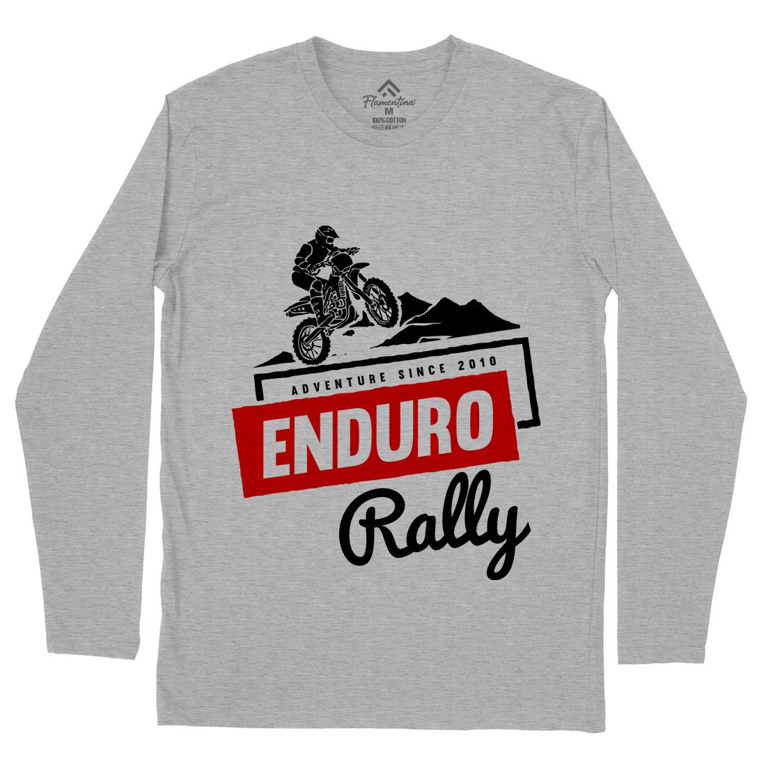 Enduro Rally Mens Long Sleeve T-Shirt Motorcycles A312