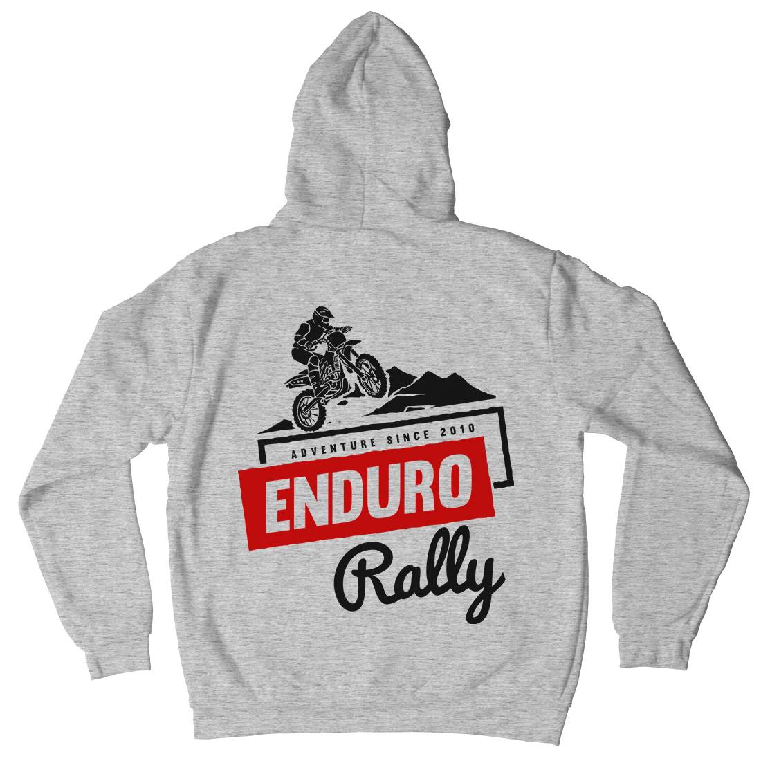 Enduro Rally Mens Hoodie With Pocket Motorcycles A312