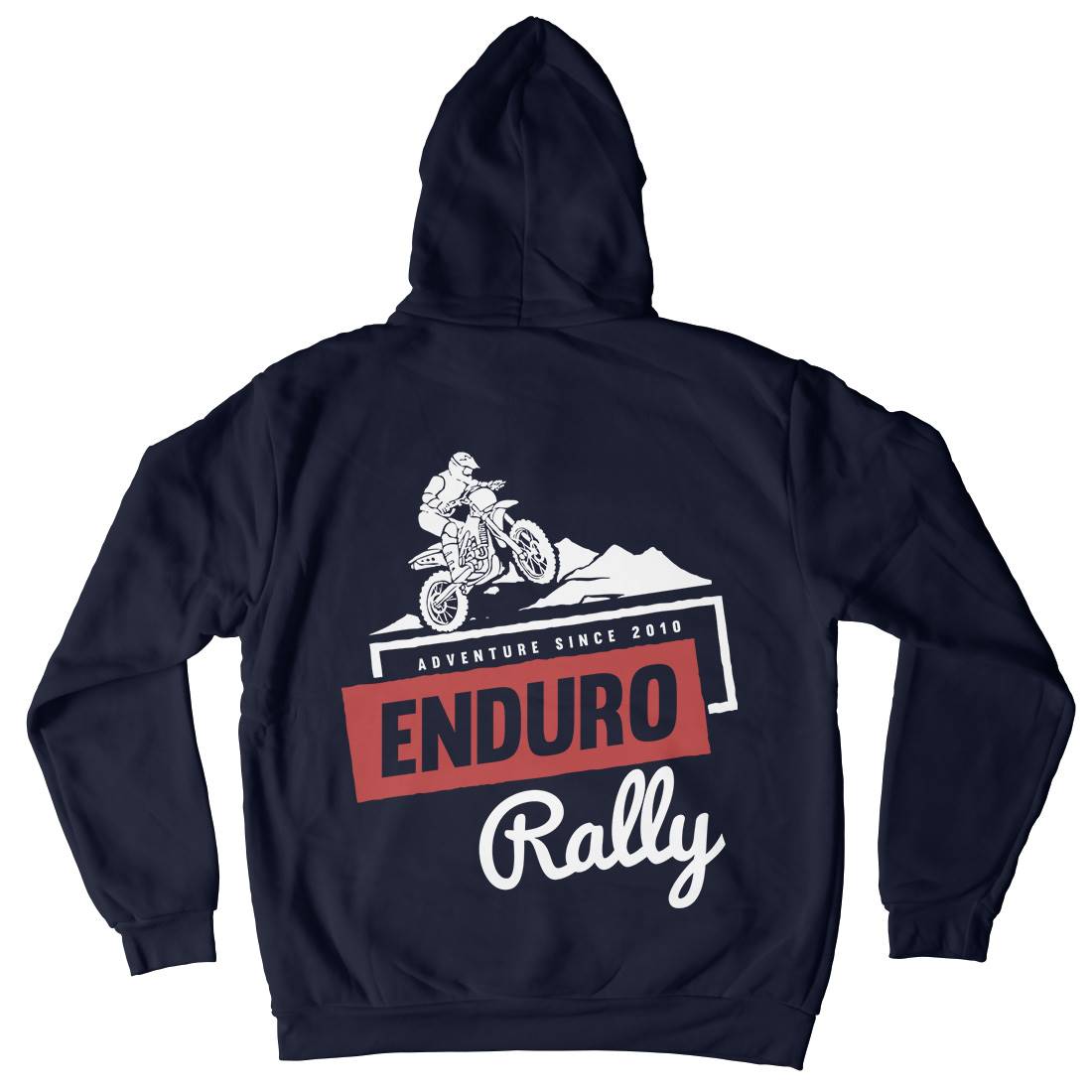 Enduro Rally Mens Hoodie With Pocket Motorcycles A312