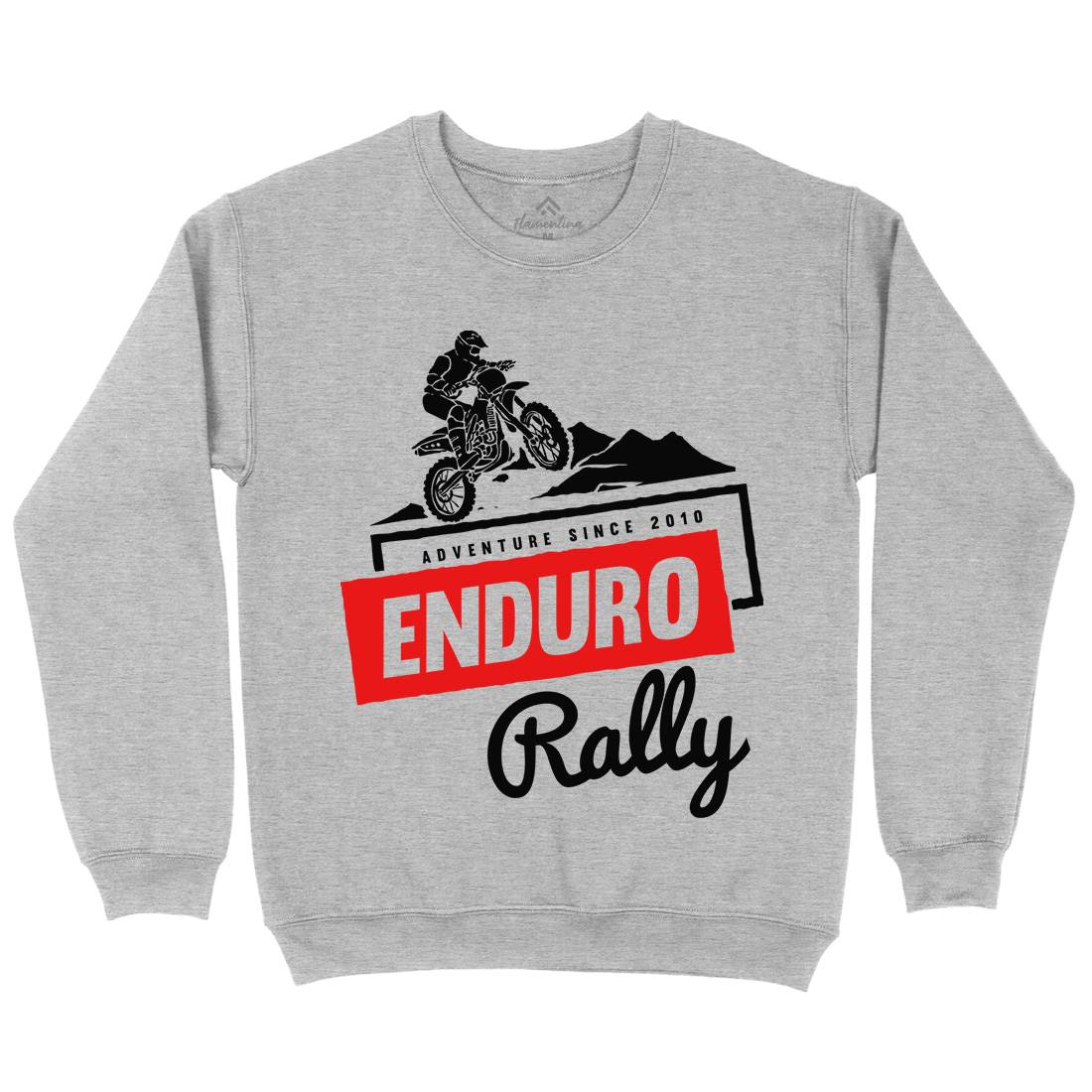 Enduro Rally Mens Crew Neck Sweatshirt Motorcycles A312