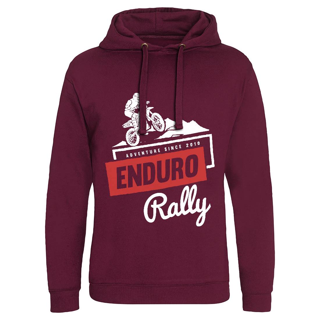 Enduro Rally Mens Hoodie Without Pocket Motorcycles A312
