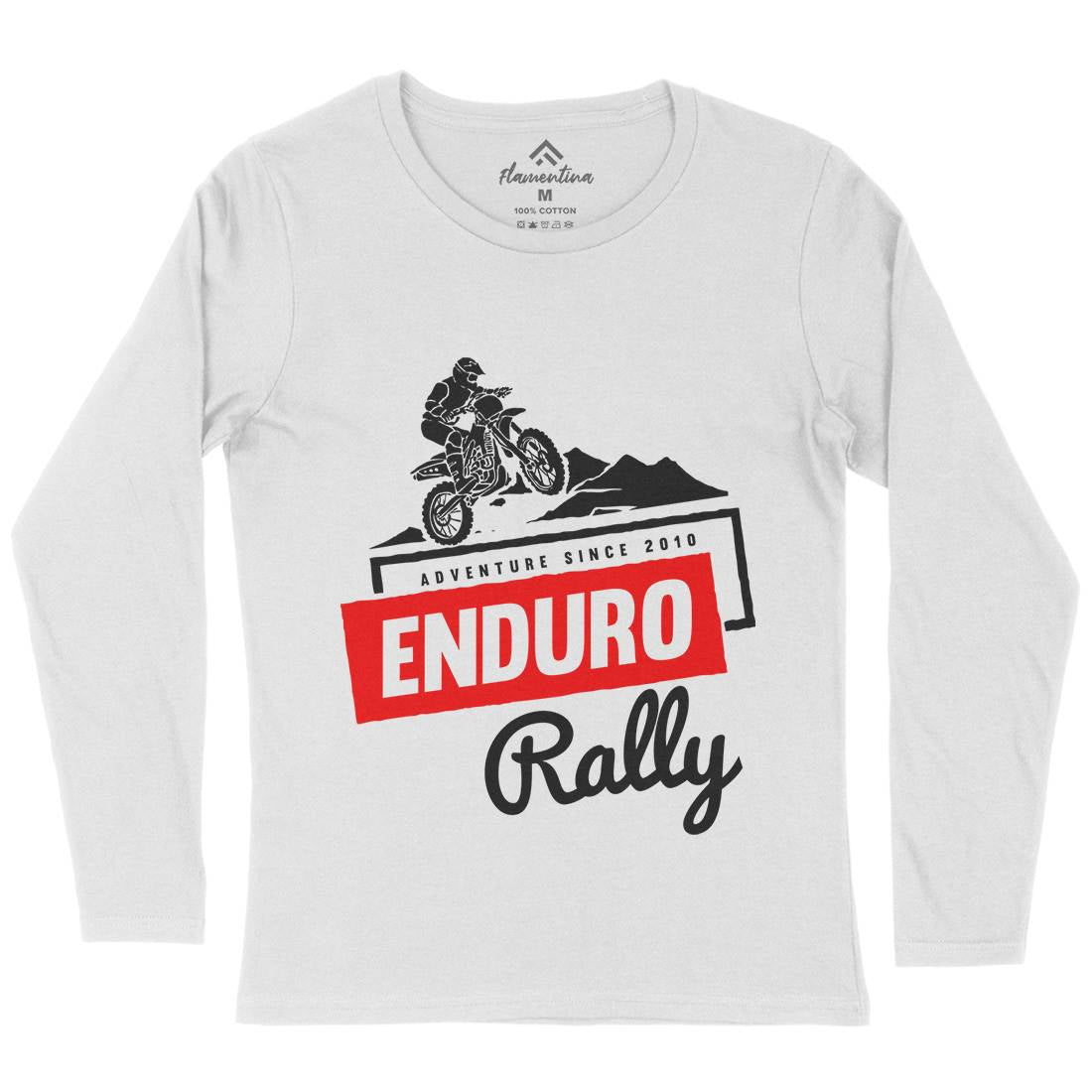 Enduro Rally Womens Long Sleeve T-Shirt Motorcycles A312