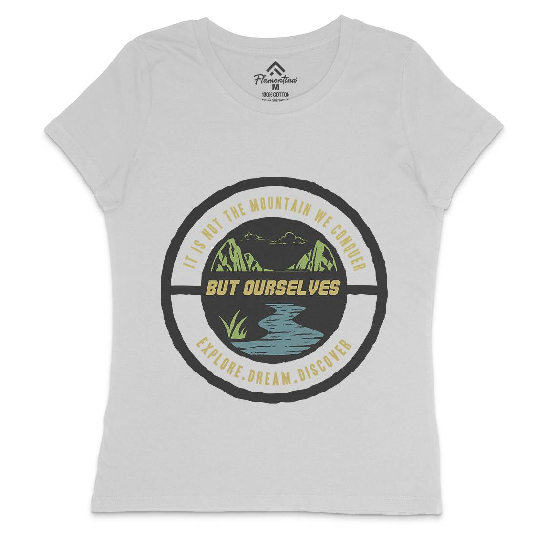 Explore Dream Discover Womens Crew Neck T-Shirt Nature A313