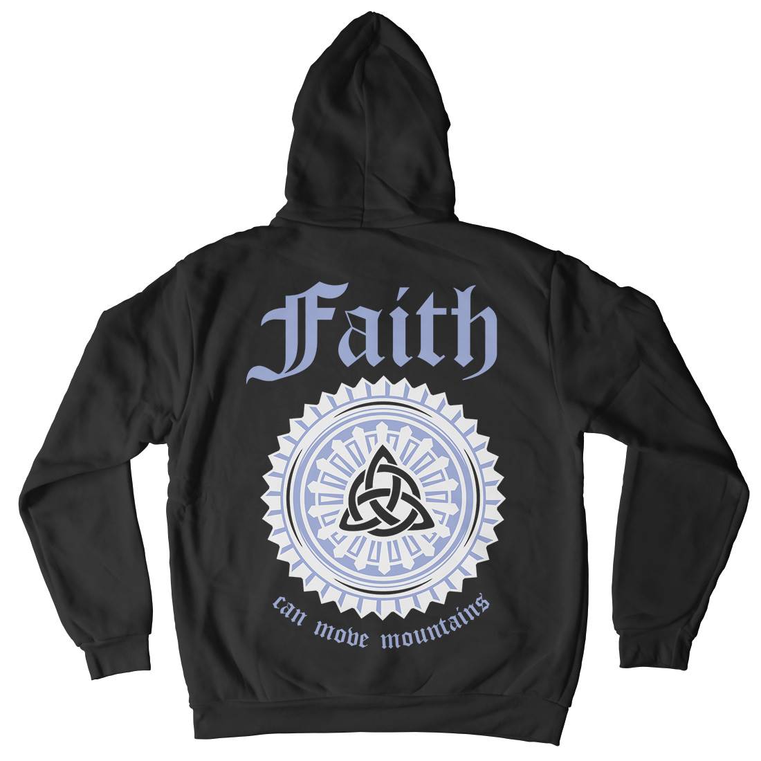 Faith Can Move Mountains Mens Hoodie With Pocket Religion A314