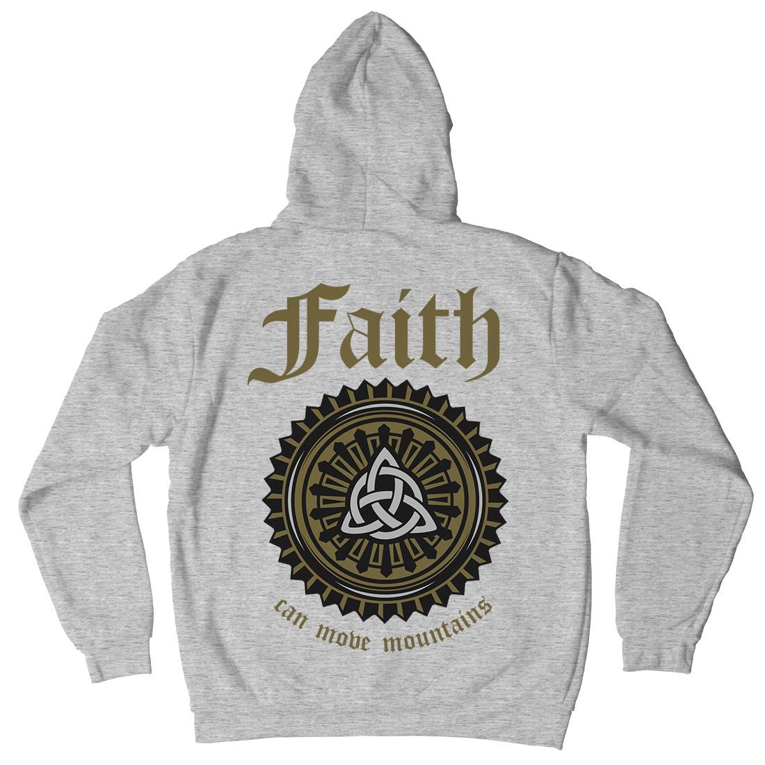 Faith Can Move Mountains Mens Hoodie With Pocket Religion A314