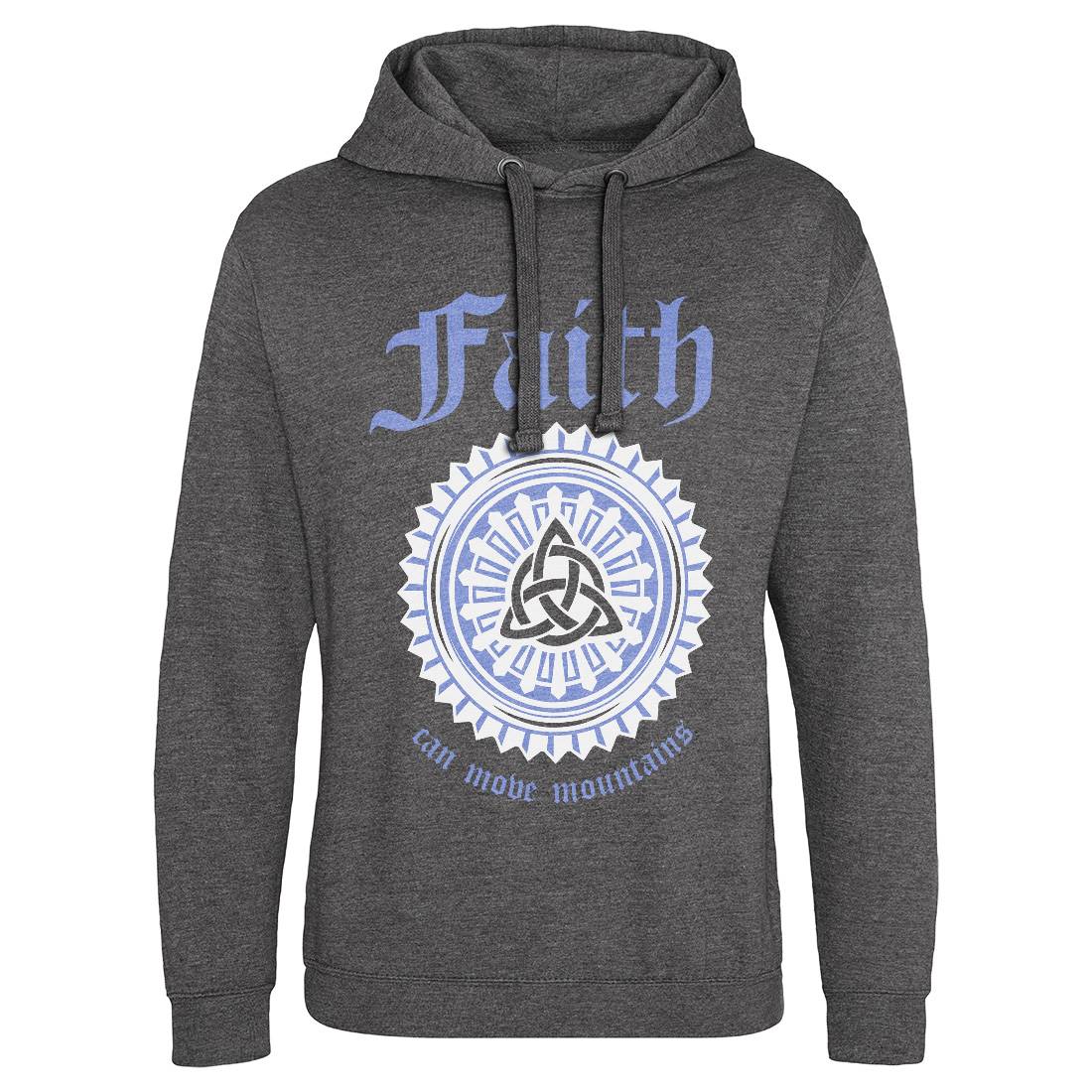 Faith Can Move Mountains Mens Hoodie Without Pocket Religion A314