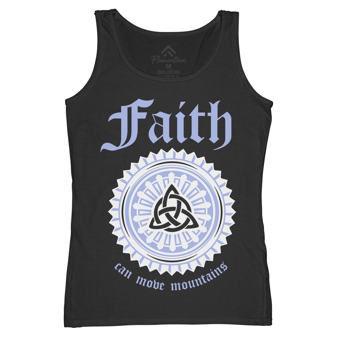 Faith Can Move Mountains Womens Organic Tank Top Vest Religion A314