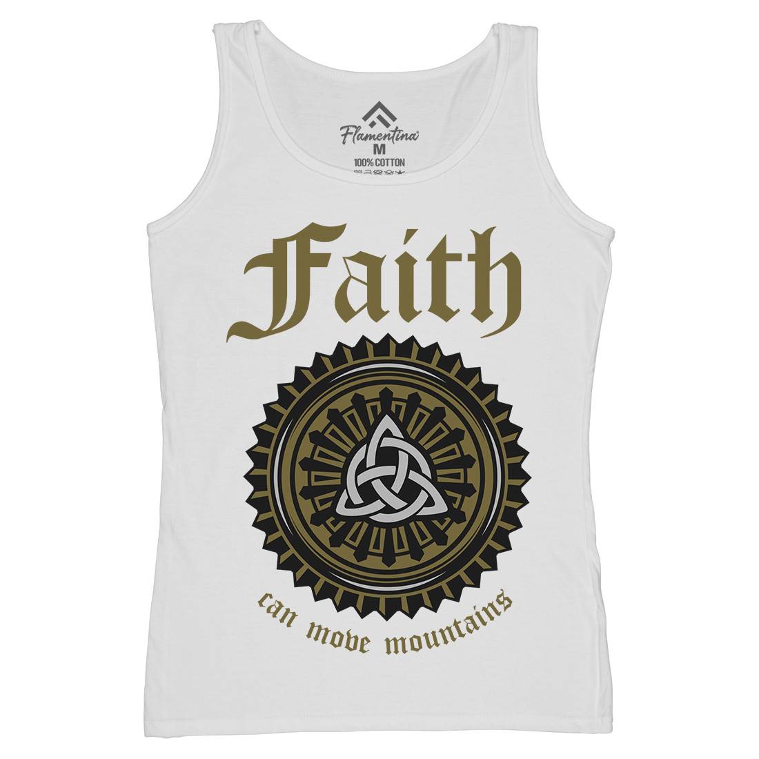 Faith Can Move Mountains Womens Organic Tank Top Vest Religion A314