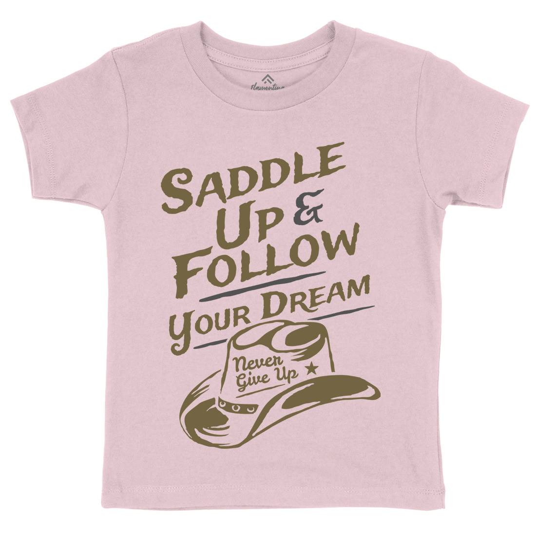 Follow Your Dream Kids Crew Neck T-Shirt American A315