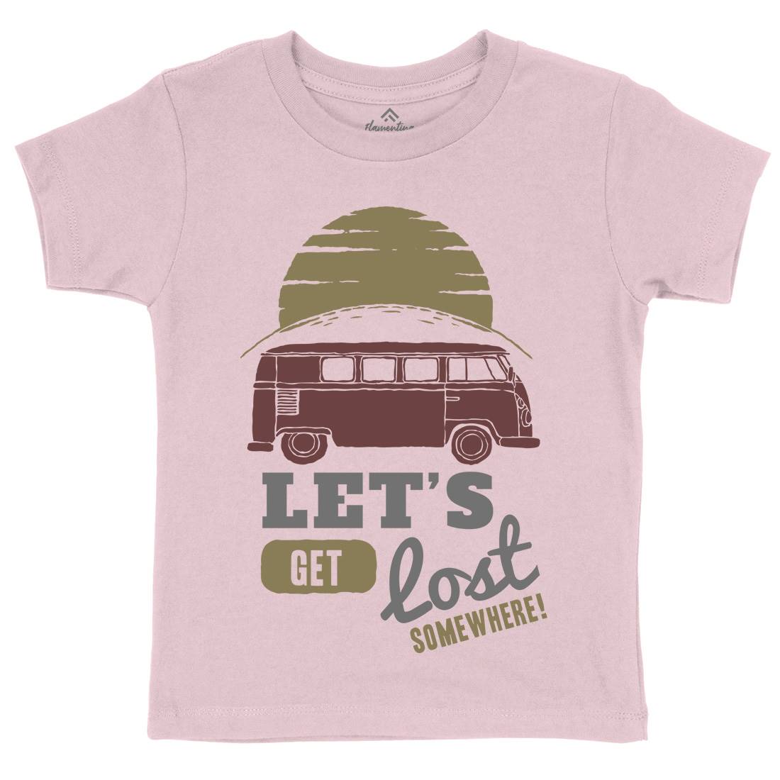 Get Lost Kids Crew Neck T-Shirt Nature A317