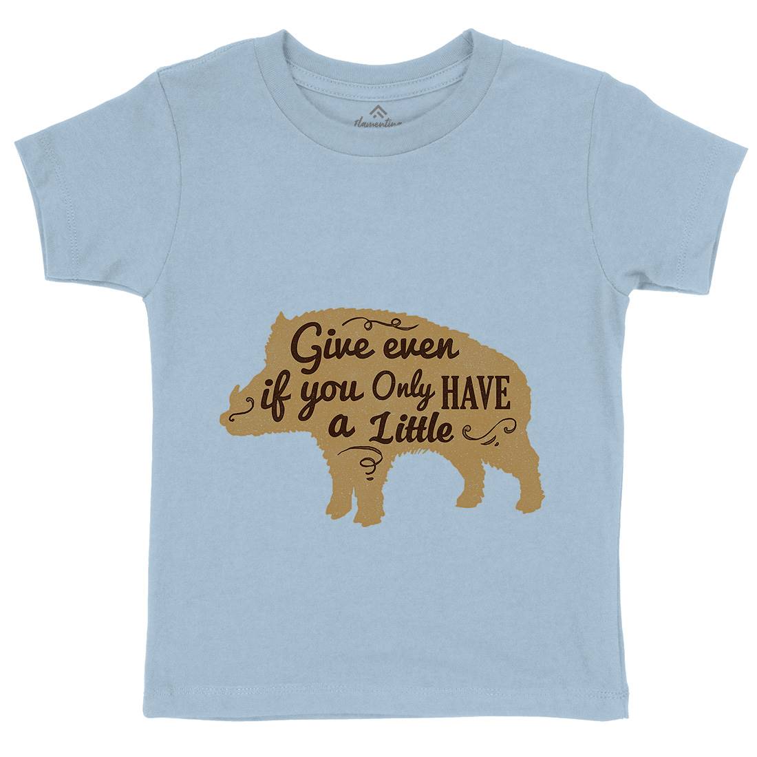 Give Even Kids Organic Crew Neck T-Shirt Religion A318