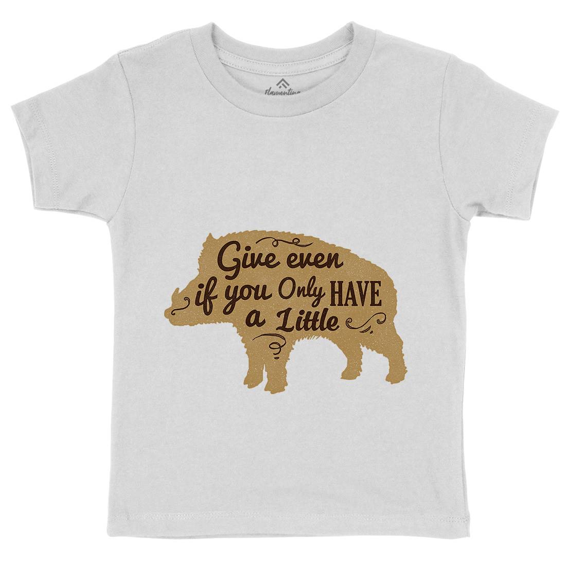 Give Even Kids Organic Crew Neck T-Shirt Religion A318