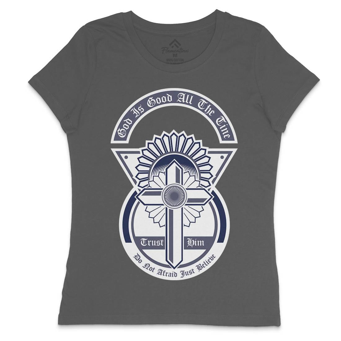 God Is Good Womens Crew Neck T-Shirt Religion A319