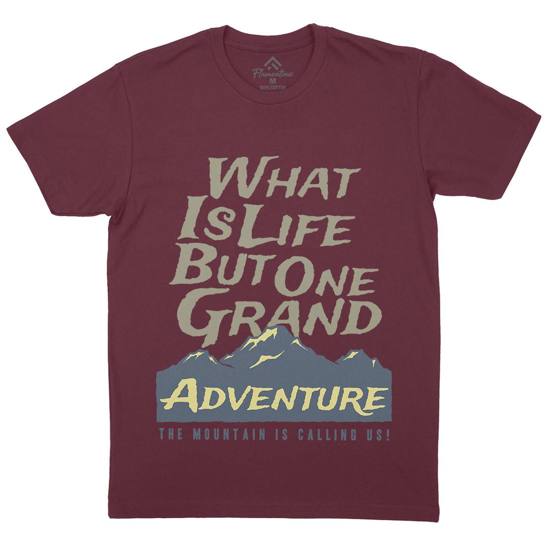 Great Adventure Mens Organic Crew Neck T-Shirt Nature A321