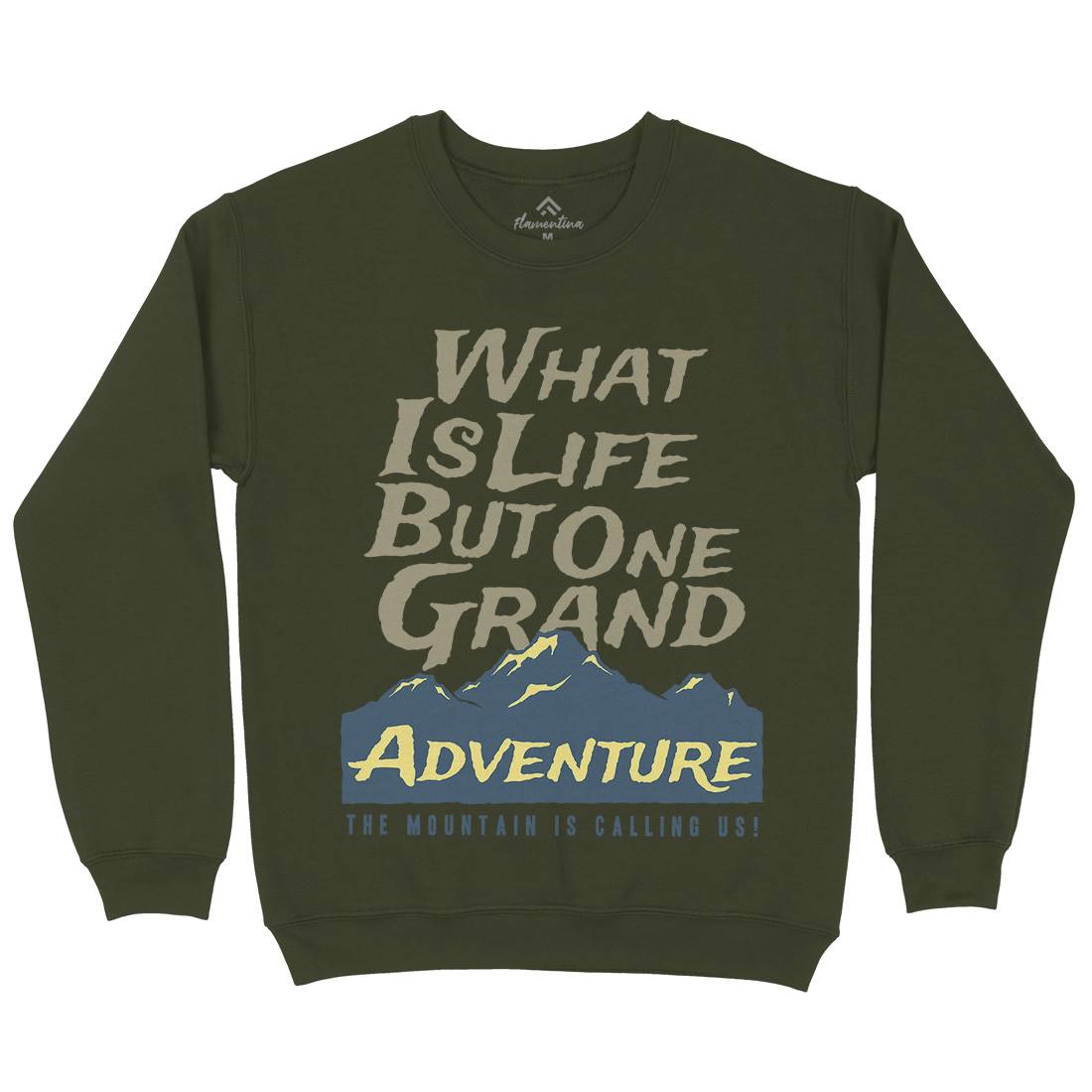 Great Adventure Mens Crew Neck Sweatshirt Nature A321