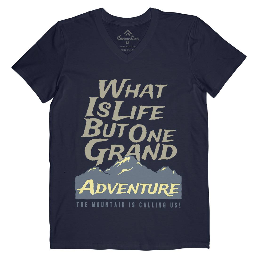 Great Adventure Mens V-Neck T-Shirt Nature A321