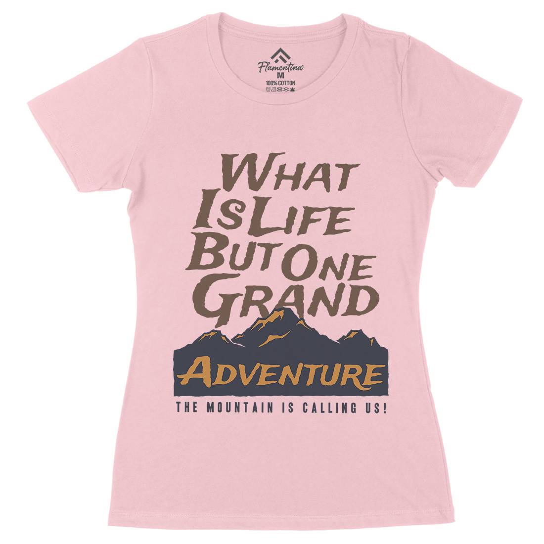 Great Adventure Womens Organic Crew Neck T-Shirt Nature A321