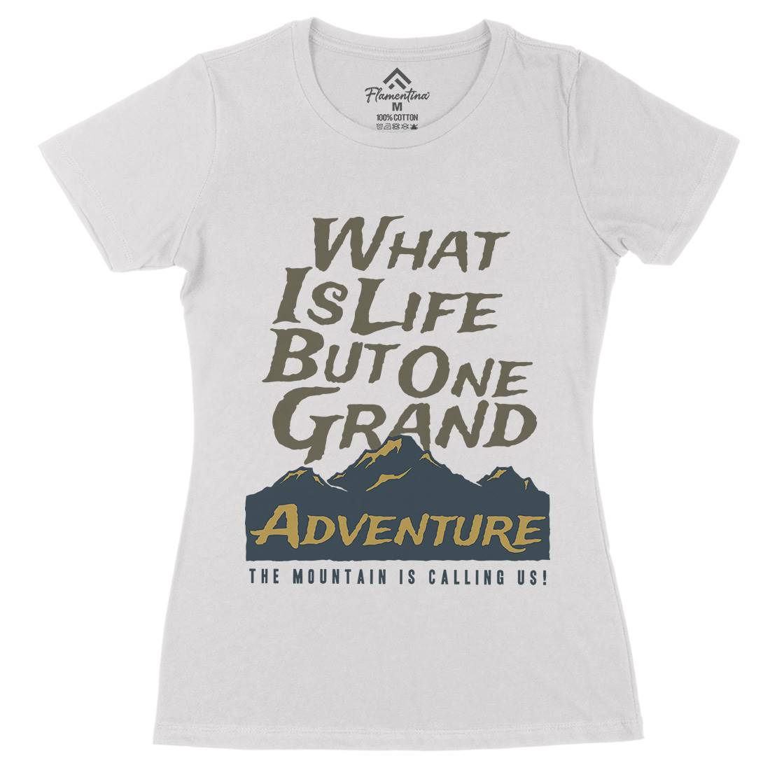 Great Adventure Womens Organic Crew Neck T-Shirt Nature A321