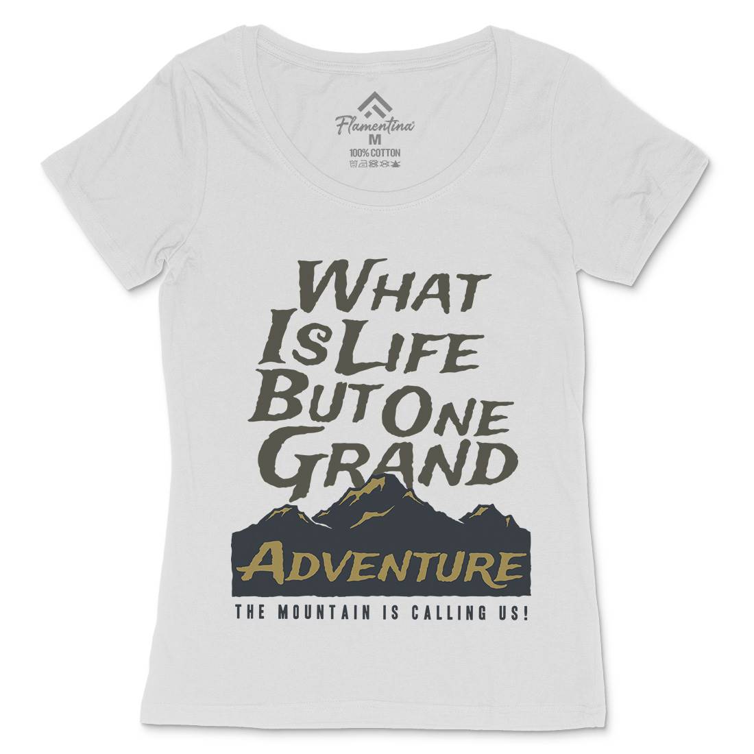 Great Adventure Womens Scoop Neck T-Shirt Nature A321
