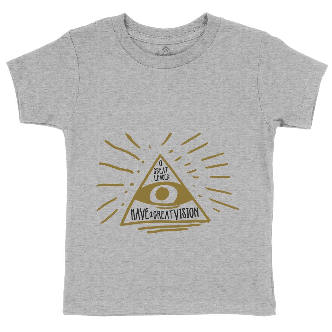 Great Leader Kids Crew Neck T-Shirt Illuminati A322