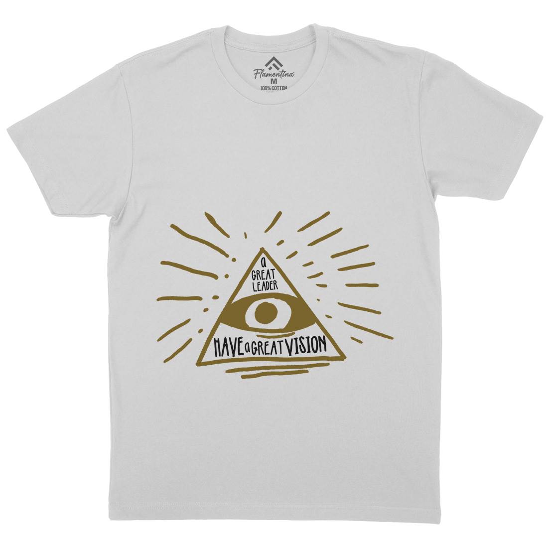 Great Leader Mens Crew Neck T-Shirt Illuminati A322