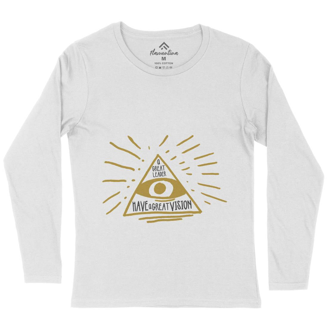 Great Leader Womens Long Sleeve T-Shirt Illuminati A322