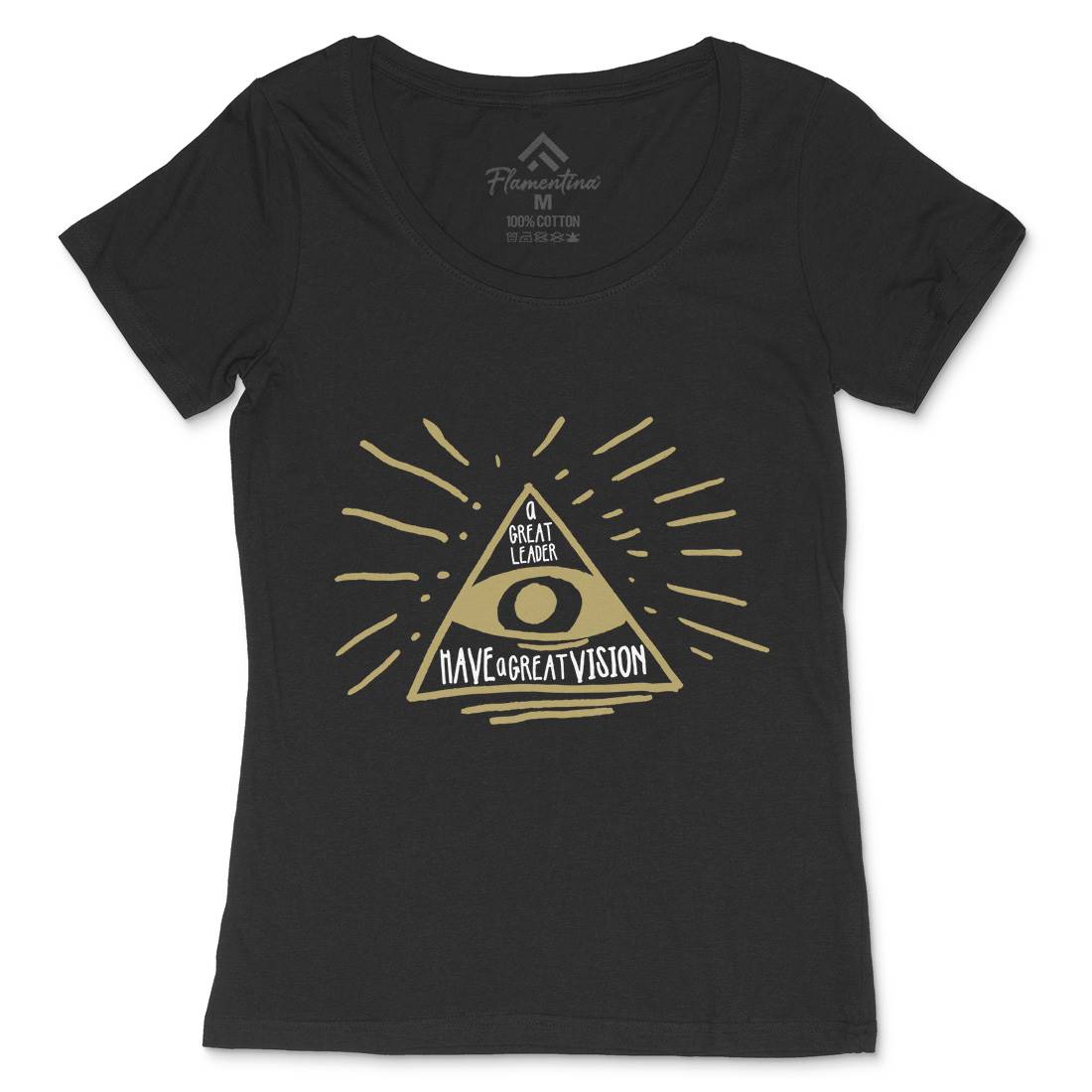 Great Leader Womens Scoop Neck T-Shirt Illuminati A322