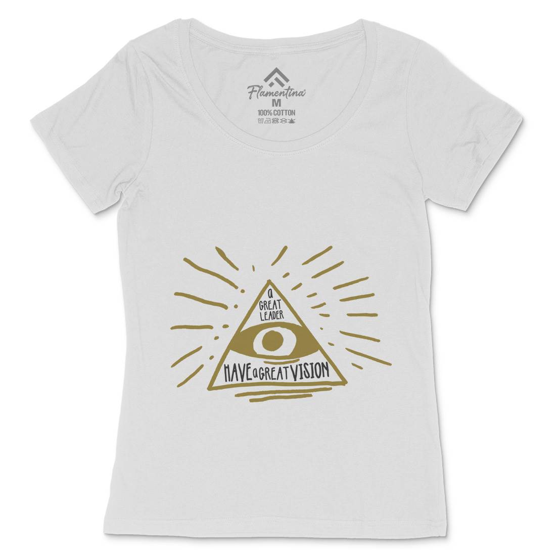 Great Leader Womens Scoop Neck T-Shirt Illuminati A322