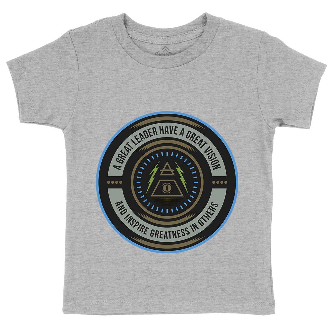 Great Vision Kids Organic Crew Neck T-Shirt Illuminati A323