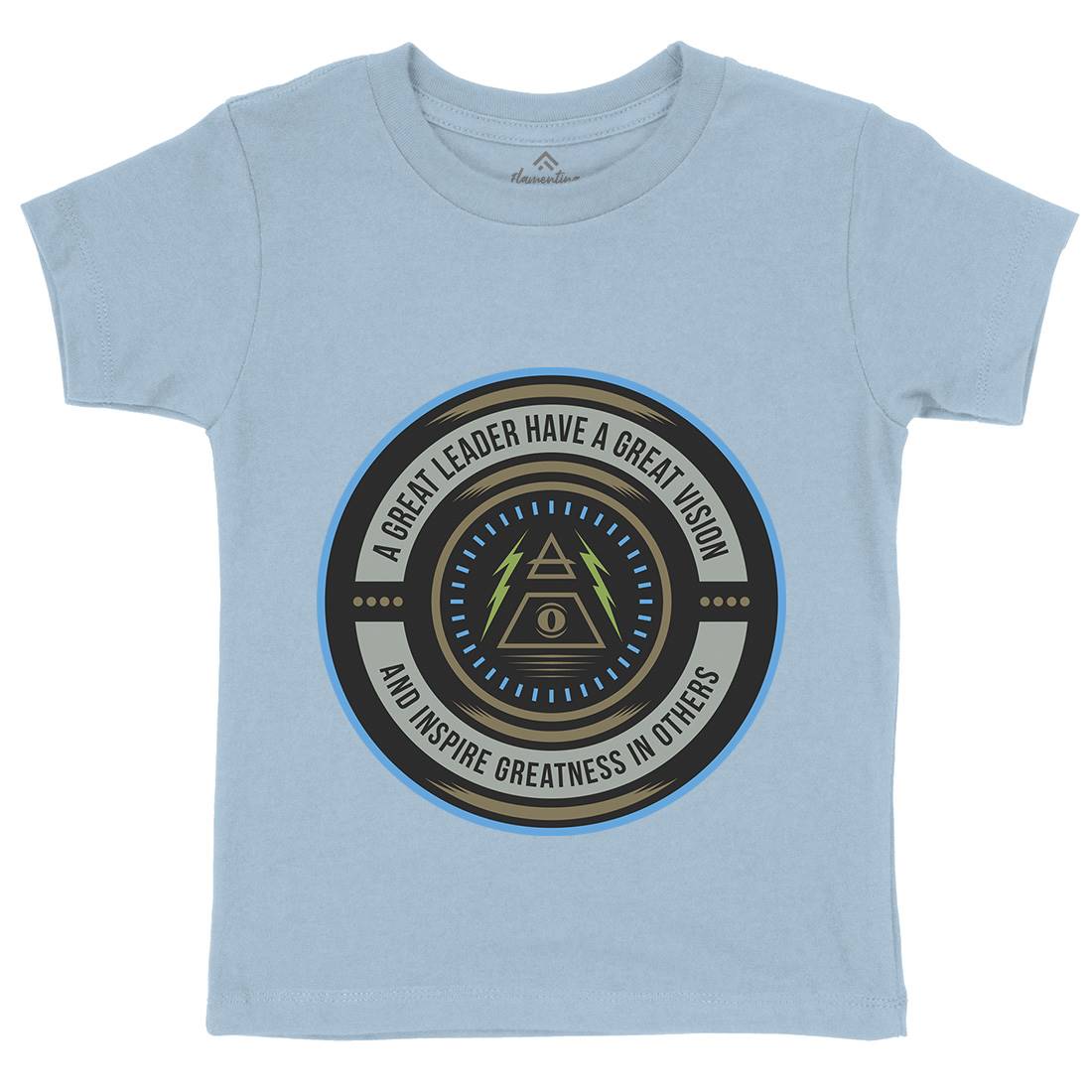 Great Vision Kids Organic Crew Neck T-Shirt Illuminati A323