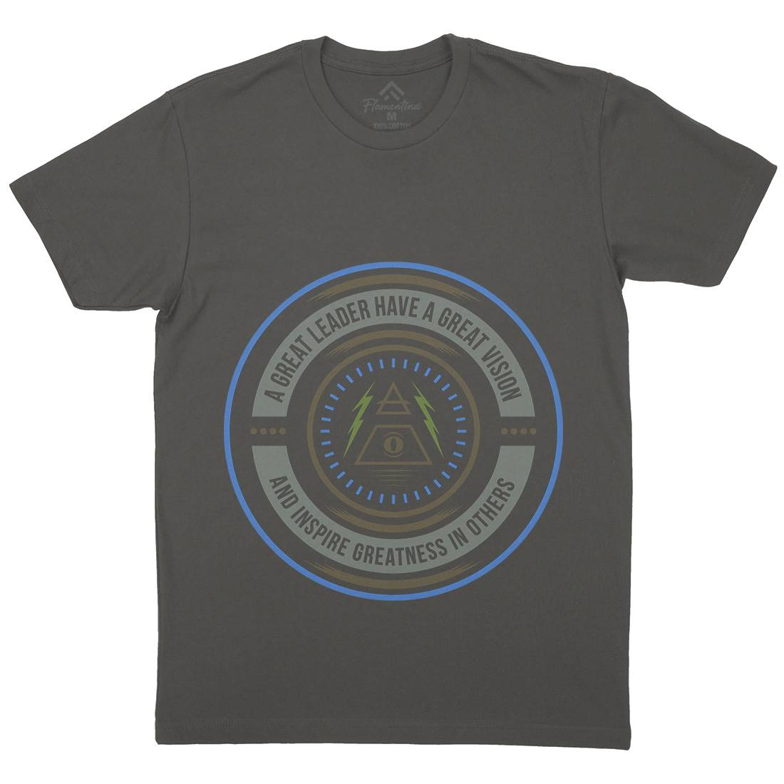 Great Vision Mens Crew Neck T-Shirt Illuminati A323