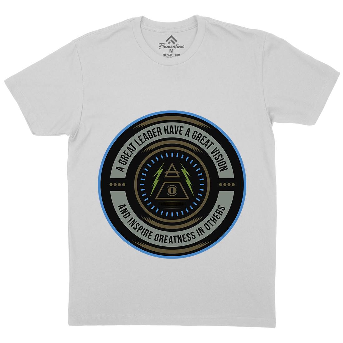 Great Vision Mens Crew Neck T-Shirt Illuminati A323